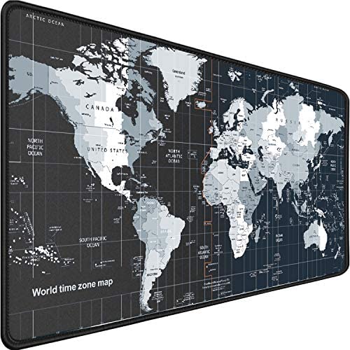 Larger Gaming Mouse Pad ,31.5″x15.7″x0.12″ Durable Extended Large Desk Mat with Stitched Edges, Long XXL Premium-Textured Cloth Mouse Mat,Non-Slip Base,Waterproof,Desk Mat for Gamer,Office,Home