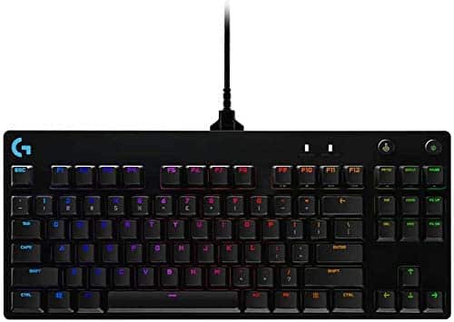 Logitech 920-009388 G Pro Mechanical Wired Gaming Keyboard GX Blue Clicky Switch + LIGHTSYNC RGB Backlit Keys (Renewed)