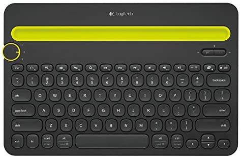 Logitech Bluetooth Multi-Device Keyboard K480 – Wireless Connectivity – Bluetooth – English, French – QWERTY Layout – Black (Renewed)