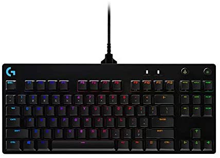 Logitech G Pro Mechanical Gaming Keyboard Qwertz, Ultraportable Design Without Numeric Keypad, Removable Micro USB Cable, Backlit Keys, Black
