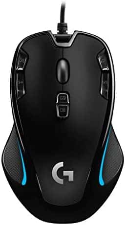 Logitech G300s Optical Ambidextrous Gaming Mouse – 9 Programmable Buttons, Onboard Memory (Renewed)