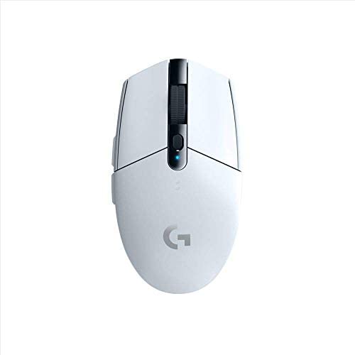 Logitech G305 Lightspeed Wireless Gaming Mouse, HERO Sensor, 12,000 DPI, Lightweight, 6 Programmable Buttons, 250h Battery Life, On-Board Memory, Compatible with PC/Mac – White (Renewed)