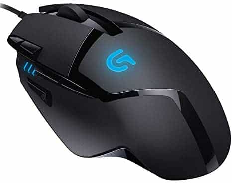 Logitech G402 Hyperion Fury Wired Gaming Mouse, 4,000 DPI, Lightweight, 8 Programmable Buttons, Compatible with PC / Mac – Black