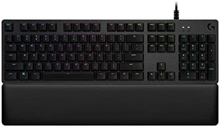 Logitech G513 Carbon LIGHTSYNC RGB Mechanical Gaming Keyboard with GX Brown Switches – Tactile (Renewed)