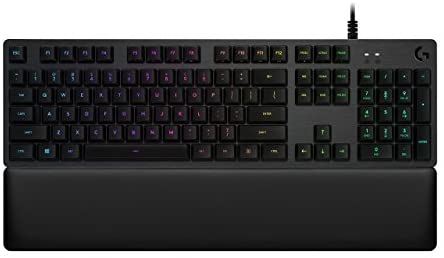 Logitech G513 RGB Backlit Mechanical Gaming Keyboard with Romer-G Tactile Keyswitches – Carbon (Renewed)