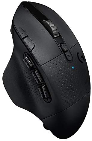 Logitech G604 LIGHTSPEED Wireless Gaming Mouse with 15 programmable controls, up to 240 hour battery life, dual wireless connectivity modes, hyper-fast scroll wheel – Black