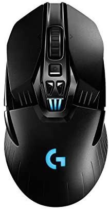 Logitech G903 LIGHTSPEED Wireless Gaming Mouse W/ Hero 25K Sensor, PowerPlay Compatible, 140+ Hour with Rechargeable Battery and Lightsync RGB, Ambidextrous, 107G+10G optional, 25,600 DPI
