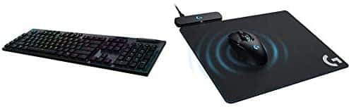 Logitech G915 Wireless Mechanical Gaming Keyboard (Linear) & G Powerplay Wireless Charging System for G502 Lightspeed, G703, G903 Lightspeed – Black