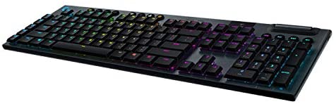 Logitech G915 Wireless Mechanical Gaming Keyboard (Tactile) – Black