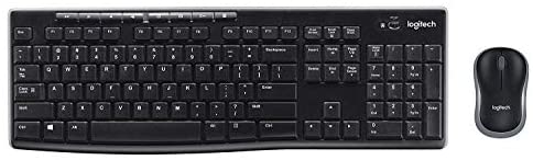 Logitech K270 Wireless Keyboard and M185 Wireless Mouse Combo — Keyboard and Mouse Included, Long Battery Life (with Mouse)