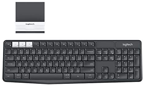 Logitech K375s Keyboard – Wireless Connectivity – Bluetooth/RF – Graphite, Off White