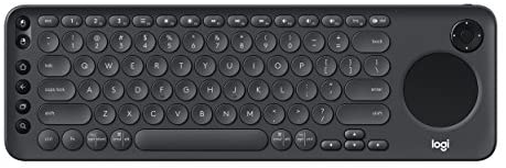 Logitech K600 TV – TV Keyboard with Integrated Touchpad and D-Pad Compatible with Smart TV – Graphite Black