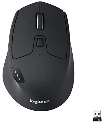 Logitech M720 Mouse, Wireless Black, Triathlon, 910-004791 (Black, Triathlon)