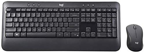 Logitech MK540 Advanced Wireless Keyboard with Wireless Mouse Combo — Full Size Keyboard and Mouse, Long Battery Life, Caps Lock Indicator Light, Hot Keys, Secure 2.4GHz Connectivity (MK540)
