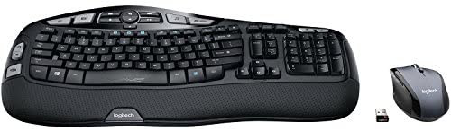 Logitech – MK570 Comfort Wave Wireless Keyboard and Optical Mouse (Renewed)