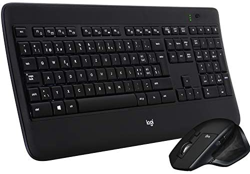 Logitech MX900 Performance Premium Backlit Keyboard and MX Master Mouse Combo , Black