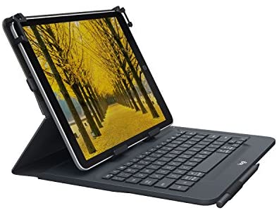 Logitech Universal Folio with Integrated Bluetooth 3.0 Keyboard for 9-10″ Apple, Android, Windows Tablets
