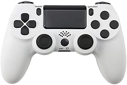 Lyyes PS4 Wireless Controller with Vibration 6-axis Controller for Playstation 4 (White)
