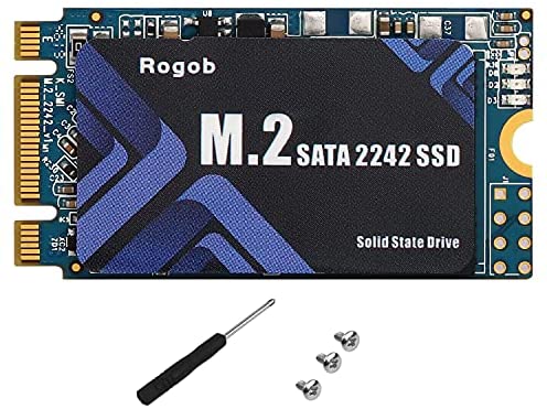 M.2 2242 SATA SSD ROGOB 128GB 42mm NGFF High Performance Internal Solid State Drive for Desktop Laptop (128G)
