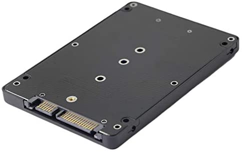 M.2 to 2.5 inch SATA Enclosure Adapter,M.2 (NGFF) SSD to SATA III Hard Drive Enclosure,B and M Key SATA Converter to SATA 3.0 Card,Support 2230 2242 2260 2280 Hard Drive with 7mm Case
