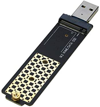 M.2 to USB Adapter, RIITOP NVMe to USB 3.0 Reader Card Compatible with Both NVMe (PCI-e) M Key SSD & (B+M Key SATA Based) NGFF SSD