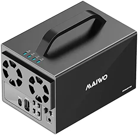 MAIWO 4 Bay External Hard Drive RAID Storage Enclosure USB3.1 Type C to 3.5 inch SATA HDD with 4K HDMI Interface Support RAID 0, 1/10, 3, 5, Large, Clone, Normal (K35274D)