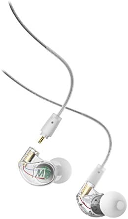 MEE audio M6 PRO Musicians’ In-Ear Monitors with Detachable Cables; Universal-Fit and Noise-Isolating (2nd Generation) (Clear)