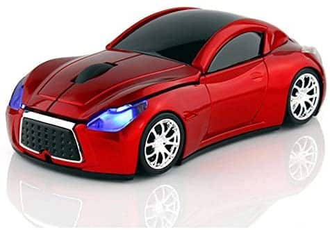MGbeauty Sports Car Mouse Wireless Mouse Computer Mice Laptop Optical Gaming Mouse Red (Red)