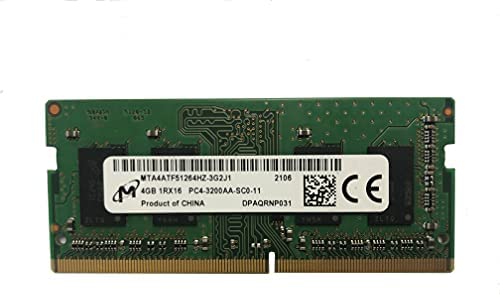 MICRON 4GB DDR4 3200MHz PC4-25600 1.2V 1R x 16 SODIMM Laptop RAM Memory Module MTA4ATF51264HZ-3G2J1, OEM Package