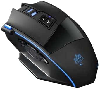 MOJO Silent Dual Mode Wireless Rechargeable Gaming Mouse – Ultra Fast Tournament Level Performance Mouse for PC Gaming w/ Adjustable DPI (1000 – 4800), Custom Software, Macros, and More