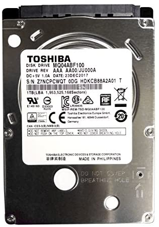 MQ04ABF100 Toshiba 1TB/1000GB 5400rpm Sata 7mm 2.5″ Hard Drive 128mb, 6 Gbit/s.