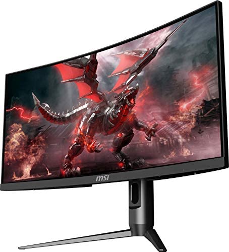 MSI Full HD Non-Glare 1ms 2560 x 1080 Ultra Wide 200Hz Refresh Rate HDR Ready USB/DP/HDMI Smart Headset Hanger FreeSync 30”Gaming Curved Monitor (Optix MAG301CR2) – Black