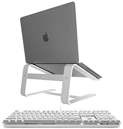 Macally Backlit Keyboard for Mac and an Ergonomic Laptop Stand, Ultimate MacBook Accessories