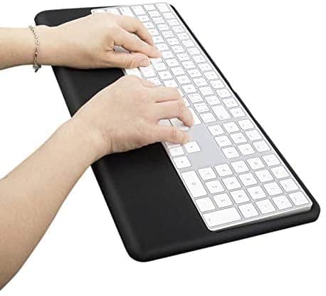 Magic Keyboard Wrist Rest Ergonomic Keyboard Stand Compatible with Wireless Magic Keyboard 2 with Numeric Keypad (Black Silicone)…