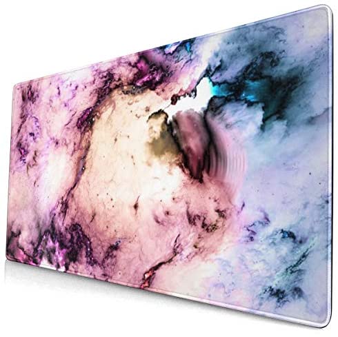 Marble Purple Large Mouse Pad Mat Desk Pad Protecter- 27.5″x15.7″ Ultra Smooth Waterproof 2MM Pad Writing Gaming Desk Pad Marble