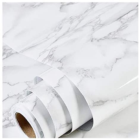 Marble Wallpaper Granite Paper for Old Furniture Self Adhesive and Removable Cover Surfaces 17.71 inch x 78inch Marble Paper Peel and Stick Easy to Apply