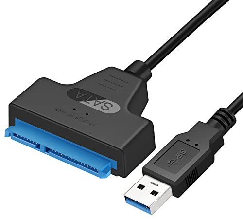 Maxmoral Super Speed USB 3.0 to Sata III 2.5 inch Hard Drive Adapter Converter Cable,Supports UASP SATA III II I to USB 3.0,External 2.5″ HDD SSD Serial ATA Cable Converter