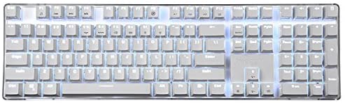 Mechanical Gaming Keyboard Wired Keyboard Cherry MX Red Switch Backlight Keyboard 108 Keys Full Size White Case Magicforce by Qisan