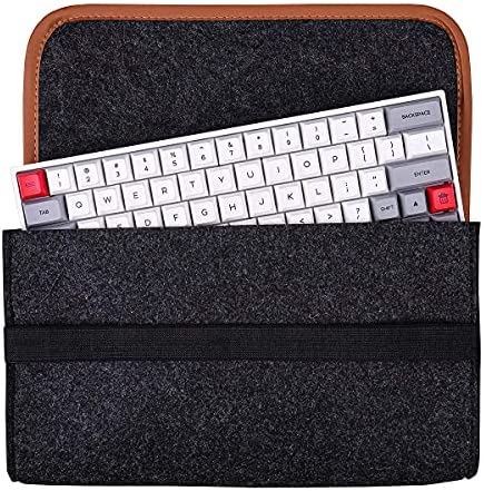 Mechanical Keyboard Case Bluetooth Keyboard Travel Storage Bag Suitable for Standard Mechanical Keyboards GH60 / RK61 / ALT61 / Annie Keyboard(61 Layout)