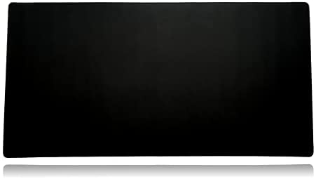 Mega Size Gaming Mouse Pad – Anti Slip Rubber Base – Stitched Edges – Large Desk Mat – 48″ x 24″ x 0.16″ (Mega, All Black/No Logo)