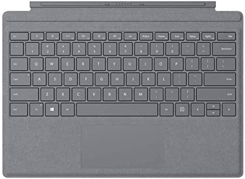 Microsoft Surface Pro Signature Type Cover – Constructed with Alcantara, Durable, Stain-Resistant Material, Light Charcoal – FFQ-00141