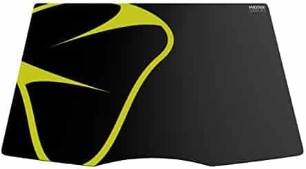 Mionix Sargas Large Gaming Mousepad (17.7 x 12.6 x 0.10 Inch), Speed Surface, Black and Yellow