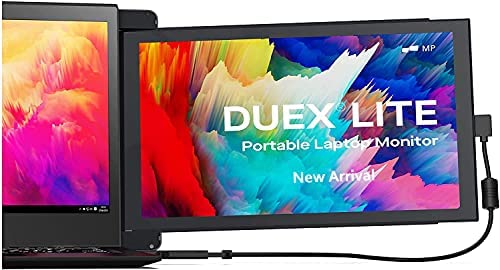 Mobile Pixels New Duex Lite Portable Monitor,12.5″ Full HD 1080P IPS Screen,USBC Ultra Portable Laptop Dual Monitor, Plug and Play,Any Laptops Compatible (Grey)