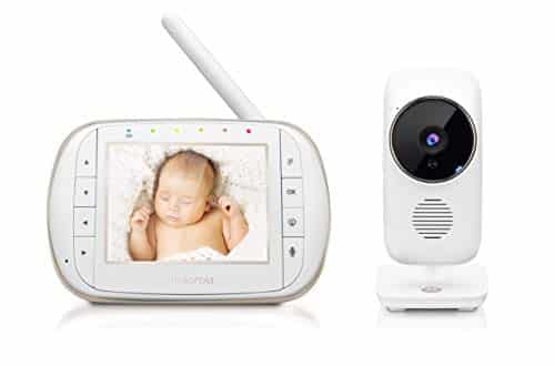 Motorola Baby Smart Video Baby Monitor with Wi-Fi & 3.5″ Color LCD Parent Unit, Night Vision, Two-Way Audio, Room Temperature Display & 5 Lullabies, MBP668CONNECT