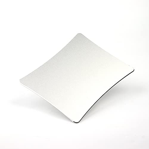 Mouse pad, Metal Aluminum Mouse Pad, Office and Gaming Thin Hard Mouse Mat Double Sided Waterproof Fast and Accurate Control Mouse pad for Laptop, Computer and PC. (9.45″ x 7.1″, Silver)