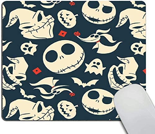 Mouse pad,Nightmare Before Christmas Oh What Joy Pattern Waterproof Anime Gaming Gift Mouse Pad Desk Accessories Non-Slip Rubber Mousepad for Laptop Wireless Mouse