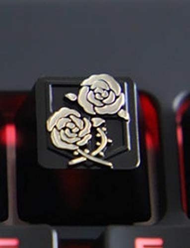 Mugen Roses Crest Custom Anime Keycaps for Cherry MX Switches – Fits Most Mechanical Gaming Keyboards – with Keycap Puller