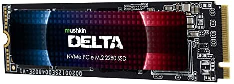Mushkin Delta Gen 4.0 – 2TB PCIe Gen4 x4 NVMe 1.3 – M.2 (2280) Gaming PS5 Internal Solid State Drive (SSD) – 3D QLC – Hardware Encryption – (MKNSSDDE2TB-D8)