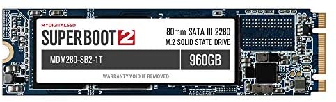 MyDigitalSSD Super Boot 2 (SB2) 80mm (2280) SATA III (6G) M.2 NGFF SSD Solid State Drive (1TB (960GB))