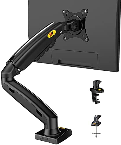 NB North Bayou Monitor Desk Mount Stand Full Motion Swivel Monitor Arm with Gas Spring for 17-30”Monitors(Within 4.4lbs to 19.8lbs) Computer Monitor Stand F80
